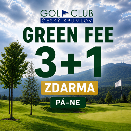 GREEN FEE 3 + 1 ZDARMA (PÁ-NE)