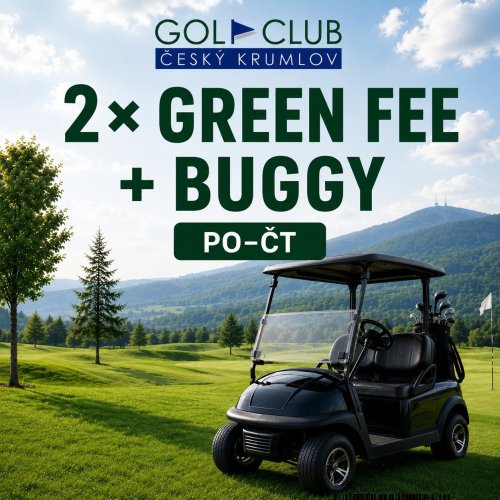 2x GREEN FEE + 1x BUGGY (PO-ČT)